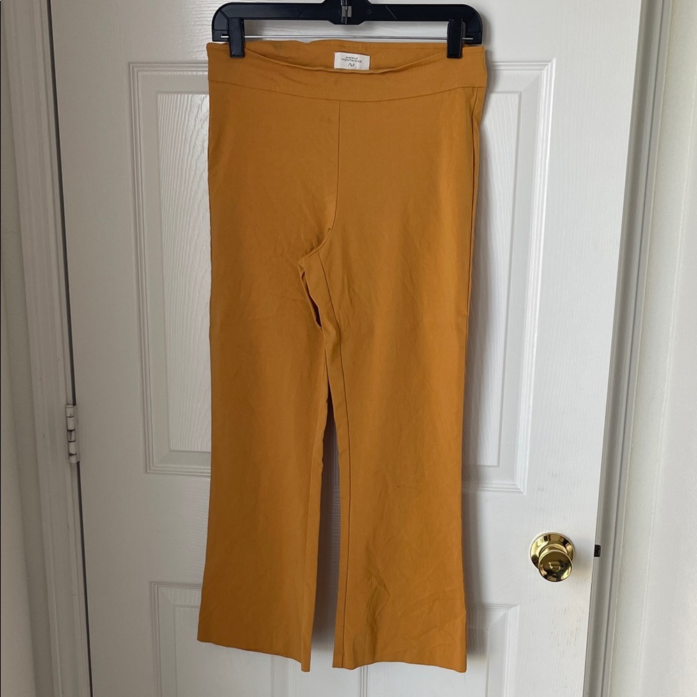 Mustard Yellow Wide-Leg Pants